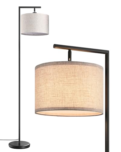 Lampa de podea tip arc EDISHINE, 160 cm bej si soclu E27