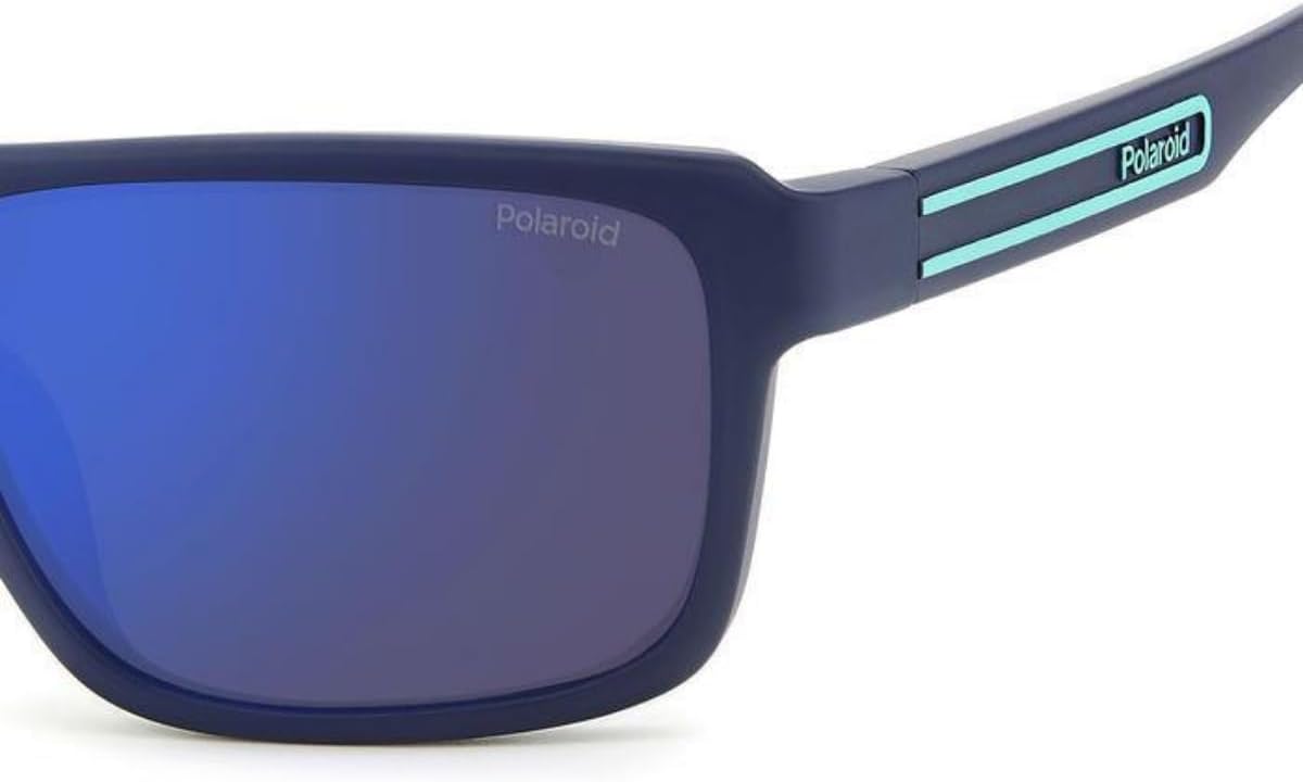 Polaroid Men's PLD 2158/S Sunglasses, Matte Blue, 58
