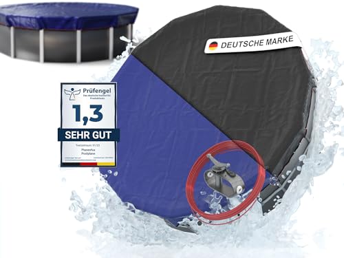 Prelata Piscina Rotunda Planenfux, pentru piscine cu diametru 550 cm, 2 in 1 Rezistenta UV, diametru 610 cm
