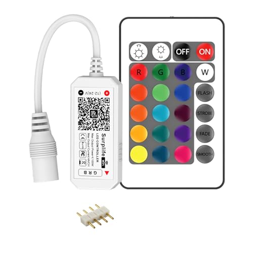 Controller WiFi RGB 4 Pin RGBZONE + RF, DC 5/12/24V, control vocal