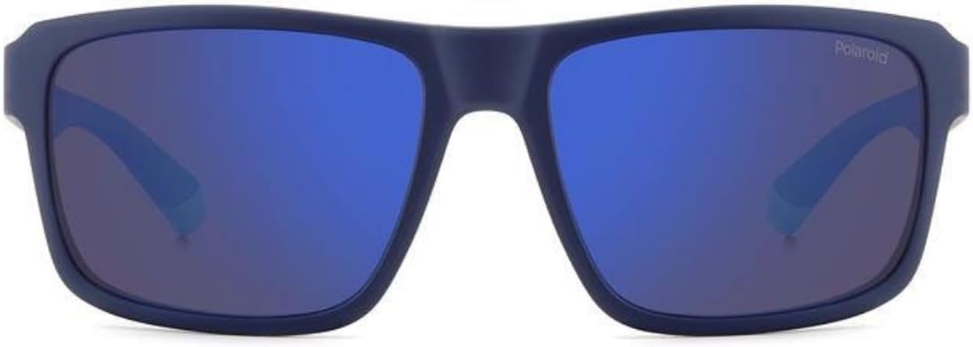 Polaroid Men's PLD 2158/S Sunglasses, Matte Blue, 58