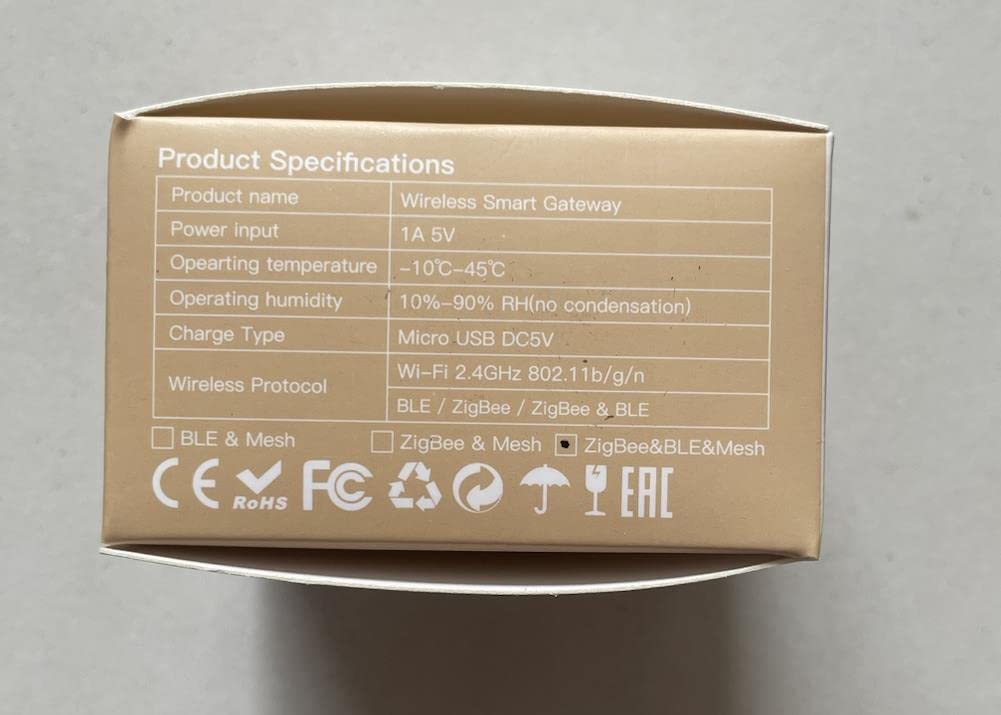 MOES Tuya ZigBee and BLE Multi-Mode Smart Home Gateway WiFi Mesh Hub Work with Tuya ZigBee or BLE Smart Home Devices