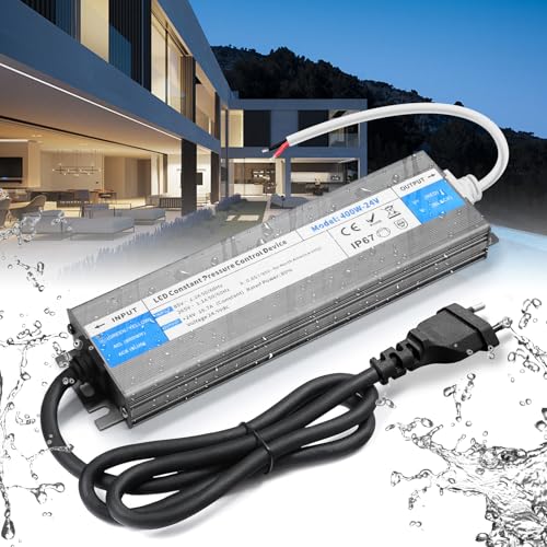Transformator 220V-24V 400W IP67 pentru LED Strip - BRIMETI, 16.7A