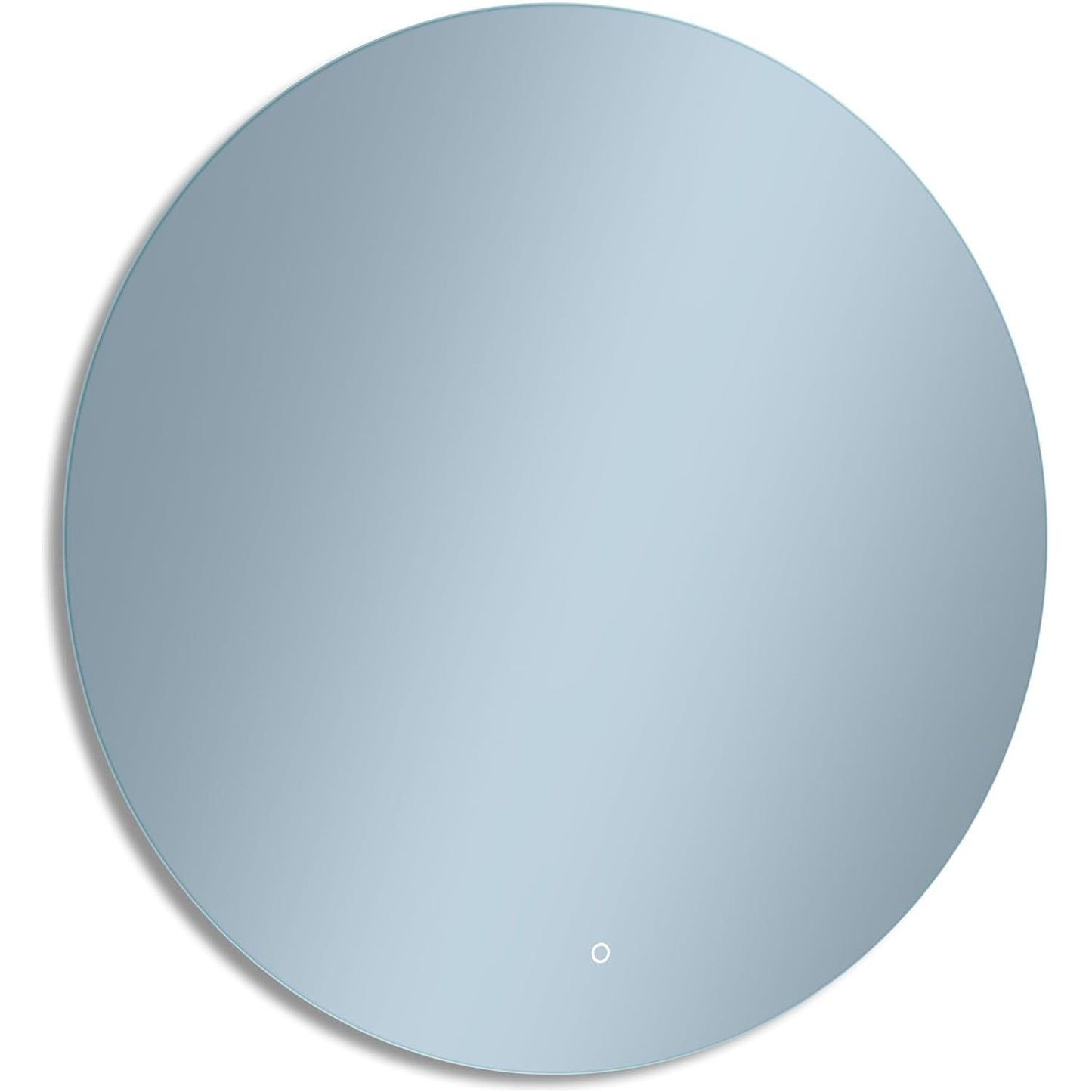 Home Glow Venti 50cm Round Bathroom Mirror with LED Lights, Round LED Bathroom Mirror with Touch Switch, Circular Mirror with natural white Backlit LED Light.
