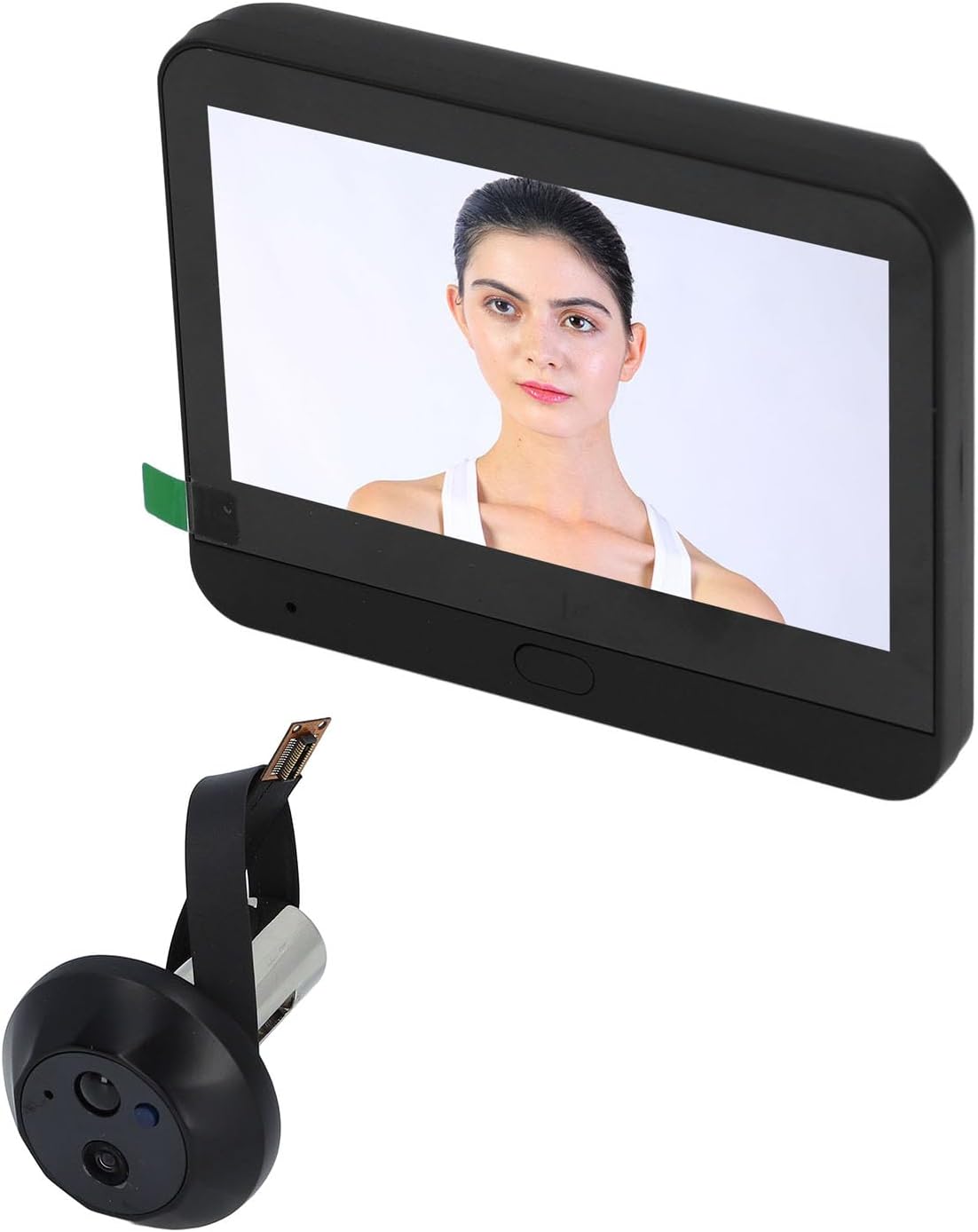 WiFi Door Viewer Camera, Wireless Digital Door Camera, 4.3 Inch LCD Display, 1080P Video Doorbell Camera, Two-Way Conversation, IR Night Vision, PIR Motion Detection