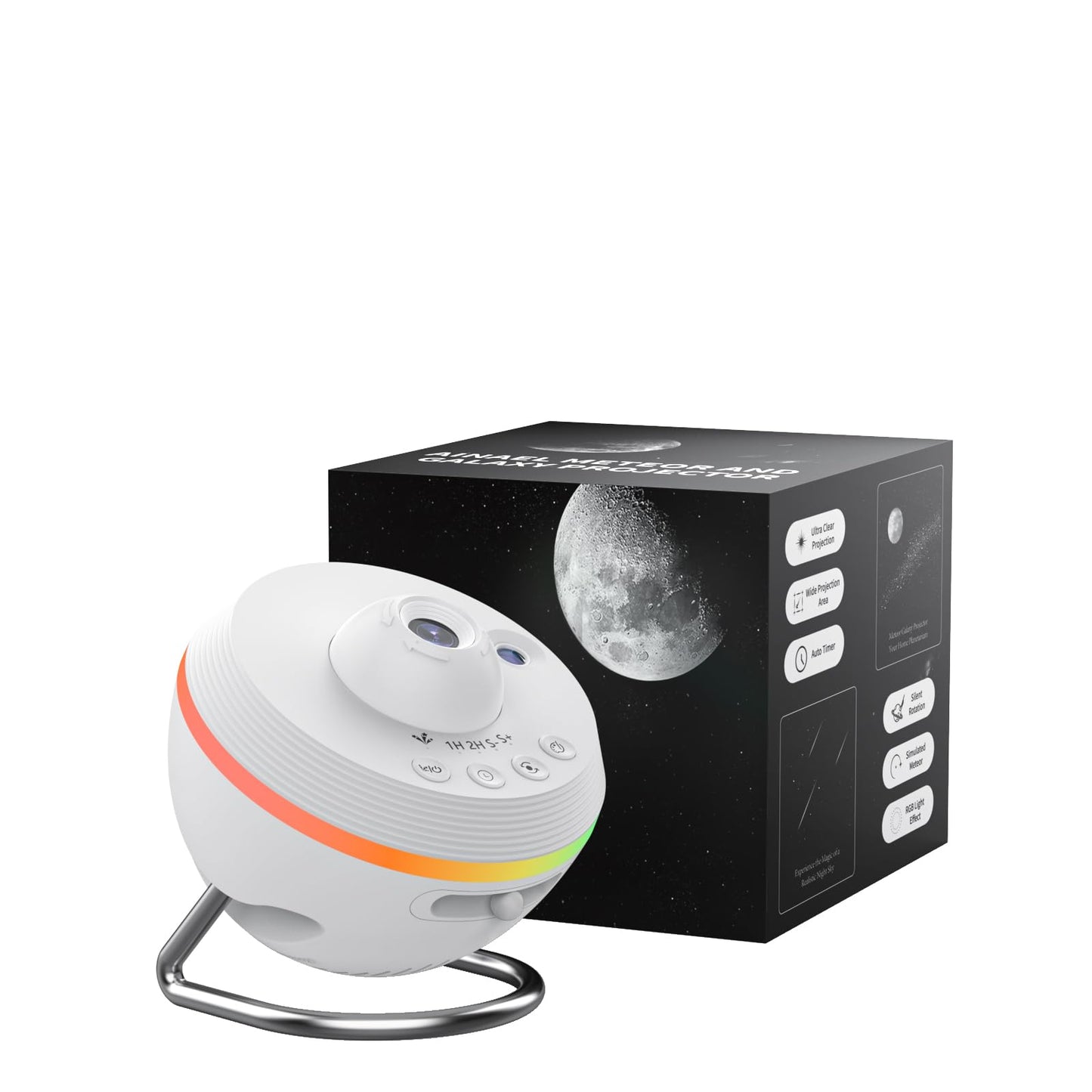 Galaxy Projector, Star Projector Home Planetarium Space Ceiling Starry Sky Night Light with Light Strip, Meteor and Galaxy Projector for Kid Adult Bedroom Christmas Gift