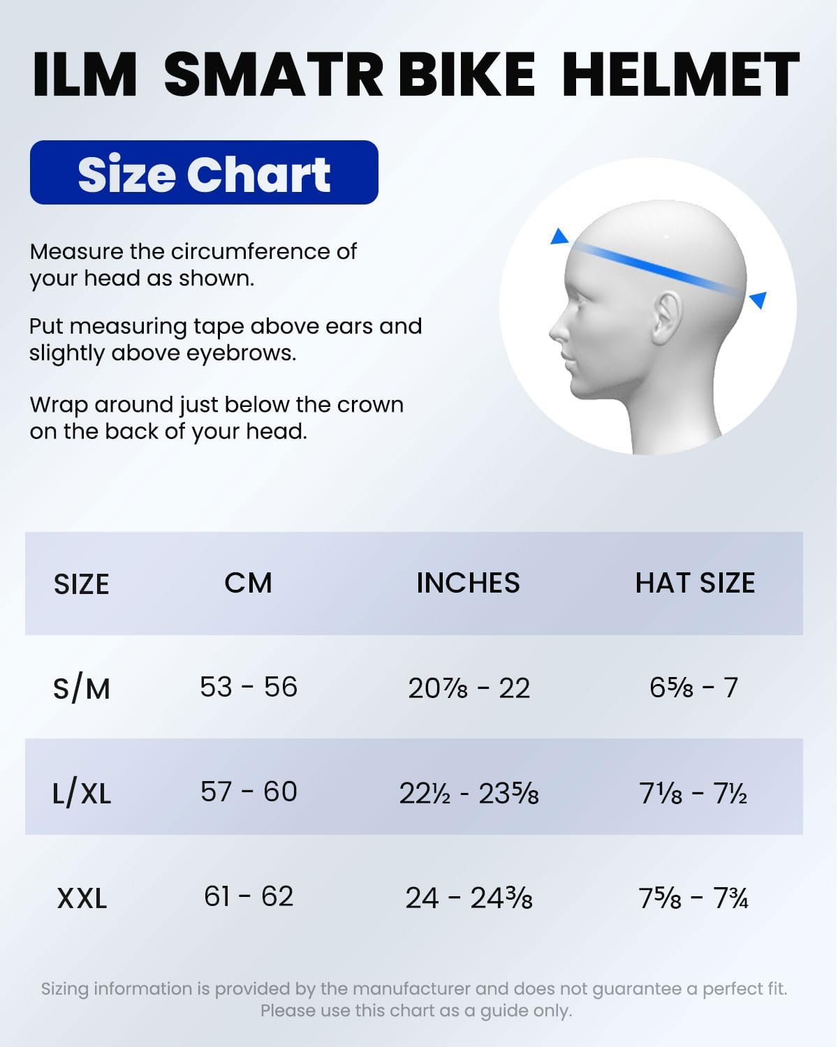ILM Smart Bicycle Helmet Women Men with Visor Warning Brake LED Light Sensor Light Function Head Tilt Flashing Trigger