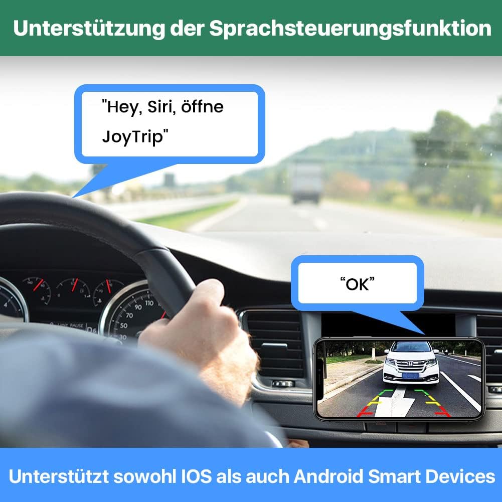 GREENAUTO WiFi Reversing Camera, 5G 720P HD Car Reversing Camera for iPhone iPad Android Smart Phone Tablet with 170 Degree Wide Viewing Angle