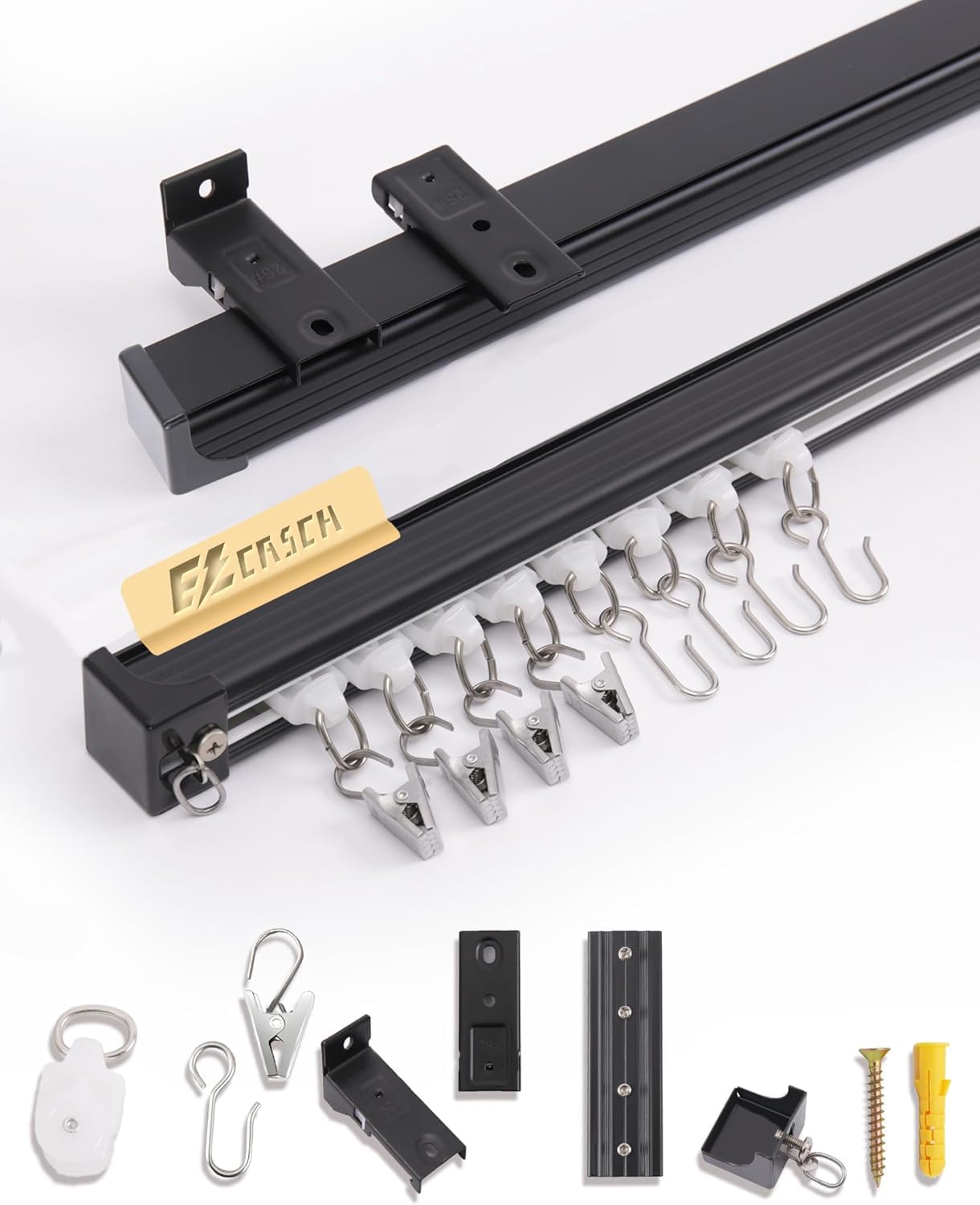 Sina perdea Ezcasch EZCLG0010 aluminiu 3 m montaj tavanperete