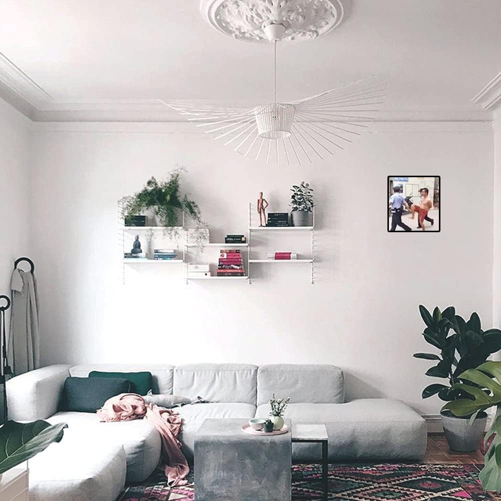 Vertigo Lamp White 120 cm, Hut Pendant Light Vintage, Modern Pendant Light Made of Fibreglass/Polyurethane, Height Max. 170 cm (Adjustable), with E27 Socket (White, 120 cm)