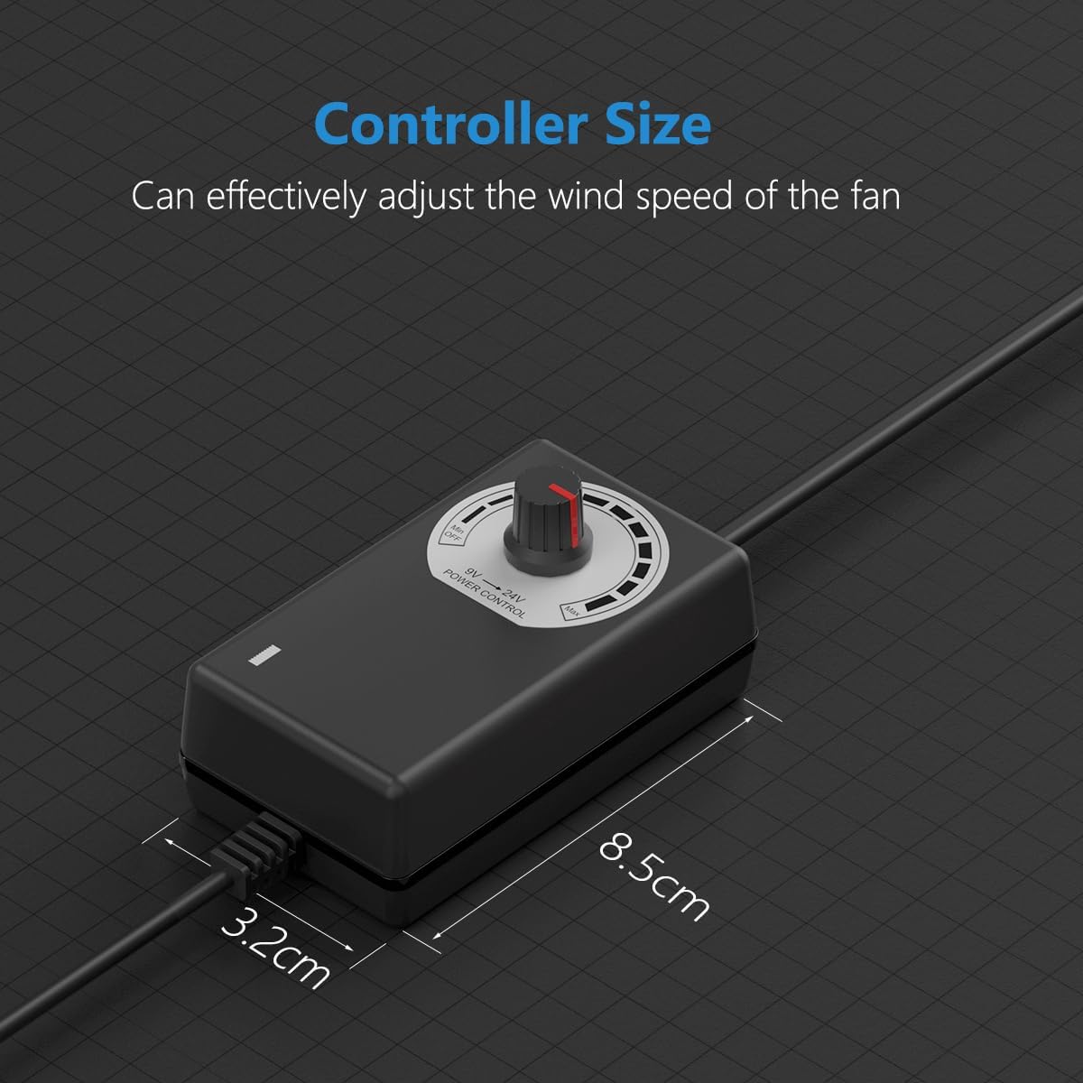 Hon&Guan 150 mm Adjustable Inline Pipe Fan, 587 m³/h Pipe Fan, Exhaust Fan with EU Plug, Duct Fan, Bathroom Fan for Conservatory, Greenhouse, Basement, Garage, Kitchen, Bathroom, Black