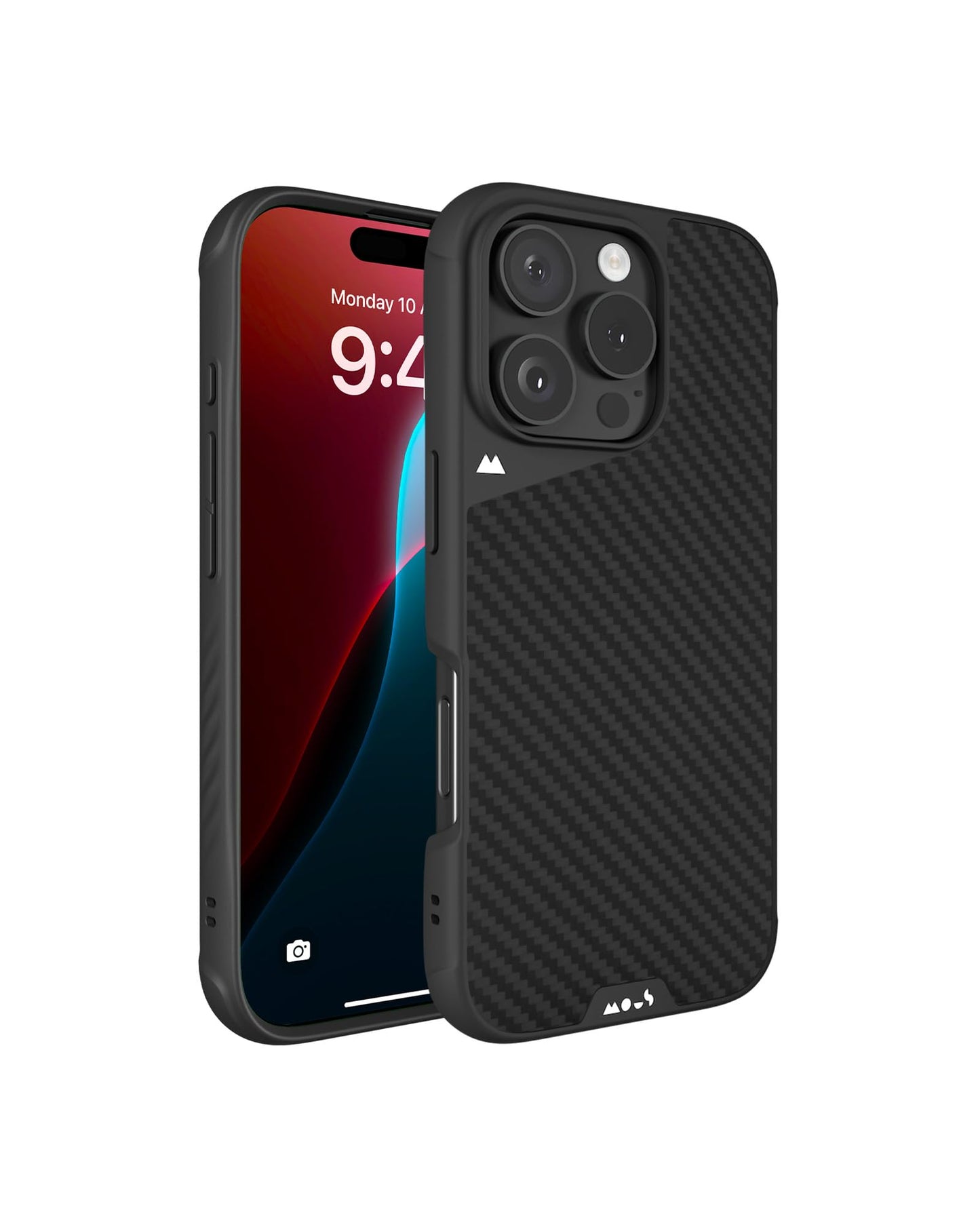 Mous for iPhone 15 Pro Max Case MagSafe Compatible - Limitless 5.0 - Carbon Fibre - Protective iPhone 15 Pro Max Case - Shockproof Phone Cover