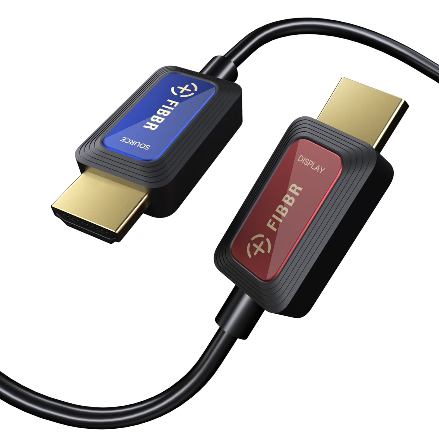 GeoHN.G 8K Fiber Optic HDMI Cable 1M, 48Gbps High-Speed HDMI 2.1 Cable 8K@60Hz 4K@120Hz Dolby/Dynamic HDR/HDCP 2.3/eARC Compatible with Blu-ray/TV Box/HDTV/Projector