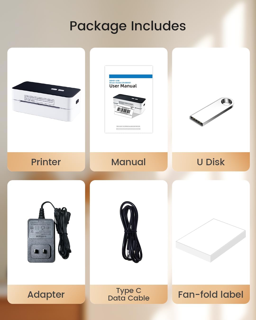 vretti Label Printer USB, DHL Label Printer, Shipping Labels Printer, Label Printer 4 x 6 for Small Business, Label Printer DHL Compatible with Amazon, Etsy, Ebay,UPS,USB Supports Windows/Mac