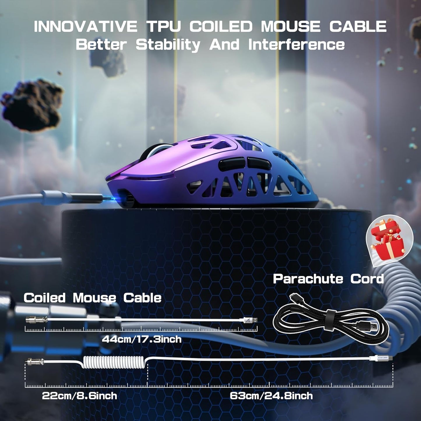 Mouse ATTACK SHARK R2PRO 45g Superlight Magnesium
