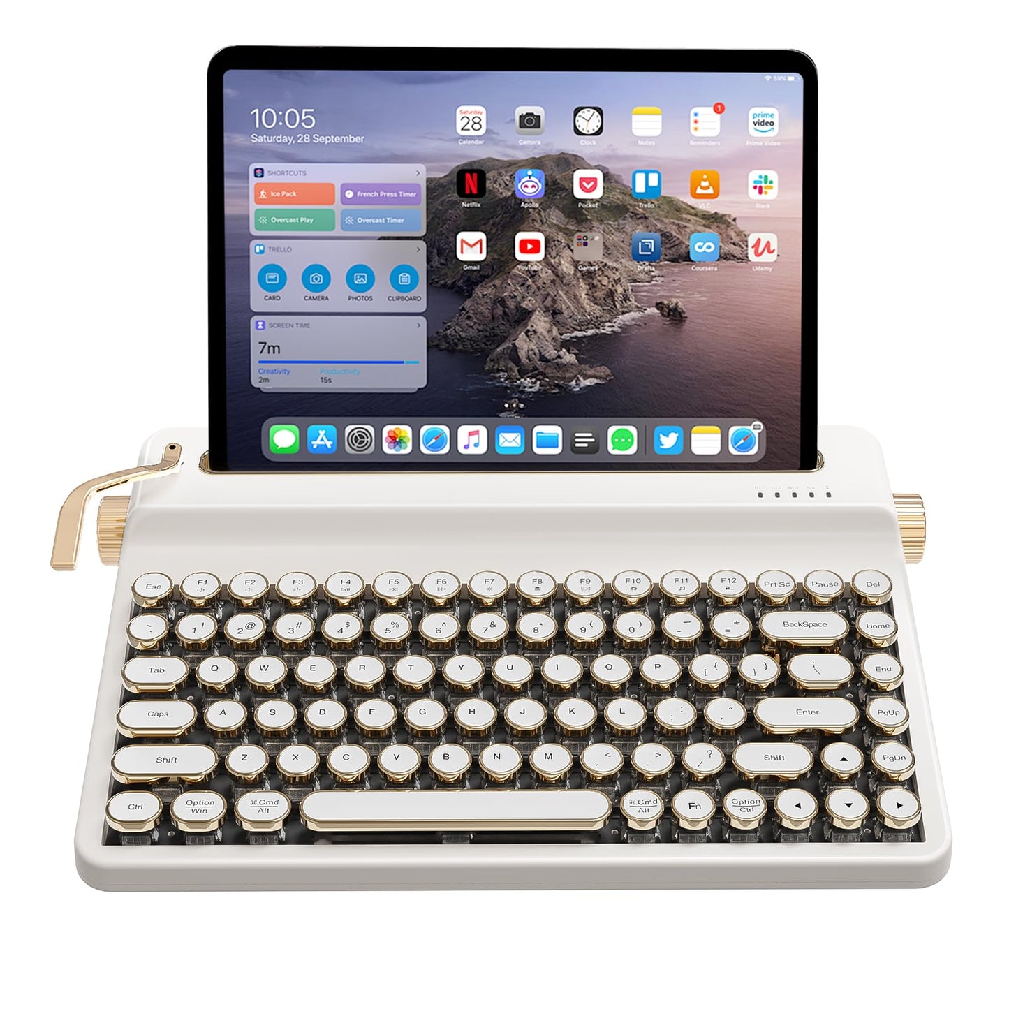 Tastatura YUNZII QL75 Retro Mecanic Wireless RGB 84 taste