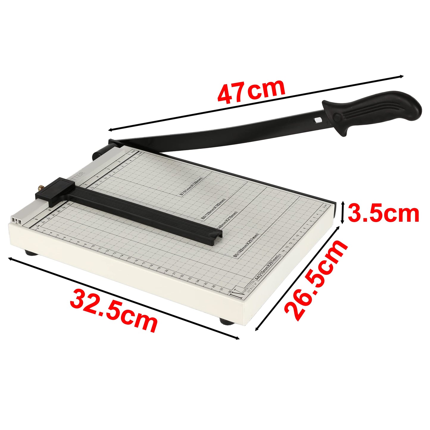 Taietor hartie H HANSEL HOME A4 Baza metalica 12 coli