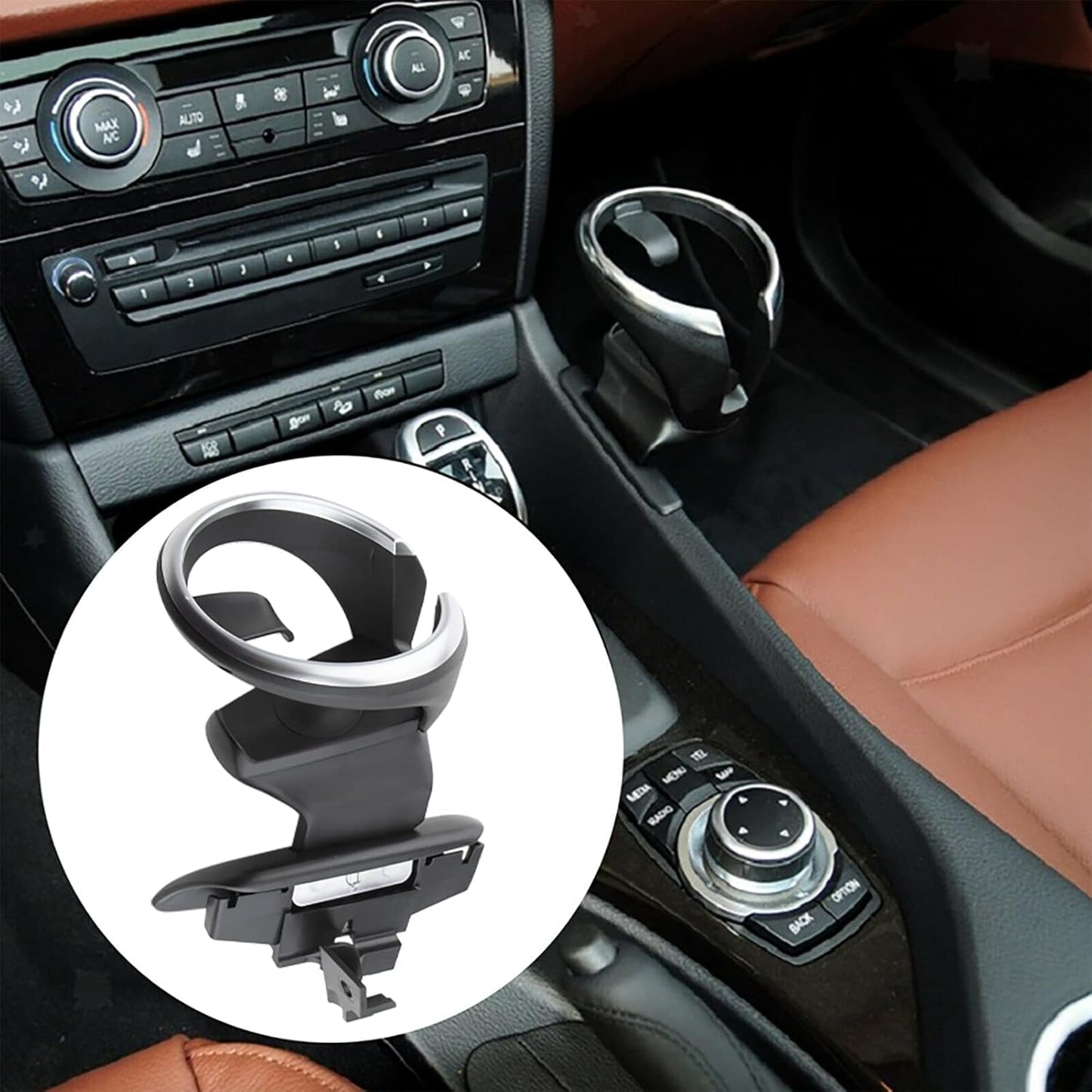 FanPaYY Cup Holder for Centre Console Cup Holder Car Centre Console Cup Holder Cup Holder for BMW 128i 135i X1 E81 E82 E82e E87 E87n E88 51160443082 51169144632