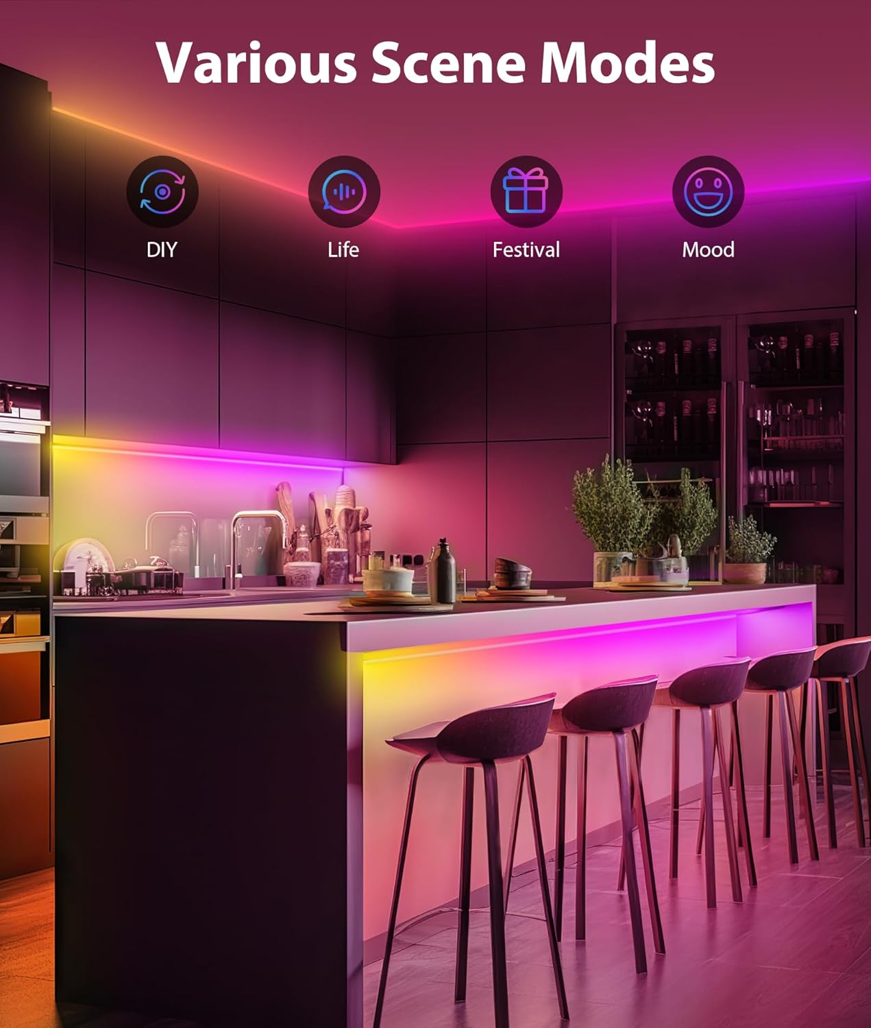 Lamomo LED Neon Strip Lights 5M - RGBIC Neon Strip Lights with Music Sync, 24V Waterproof Neon Lights App/Remote Control, Colour Changing DIY Led Lighting for Bedroom Gaming Indoor Outdoor Decoration