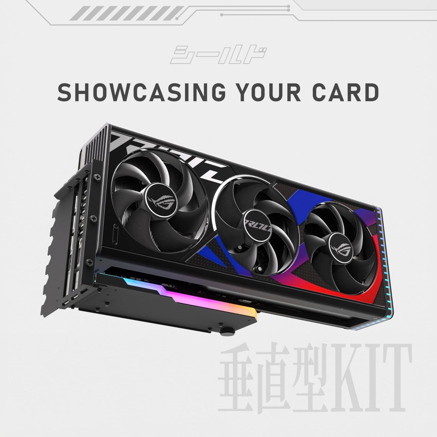 EZDIY-FAB Vertical GPU Mount cu Cablu Riser PCIE 4.0 ARGB