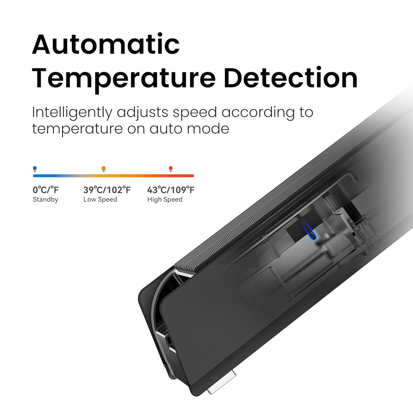 Cooling Fan for PS5 Accessories, KIWIHOME Upgraded Quiet Cooler Fan with Auto Speed, LED & Controller USB Port for PS5 Disc/Digital Edition 2020, Not for PlayStation 5 Slim/Pro