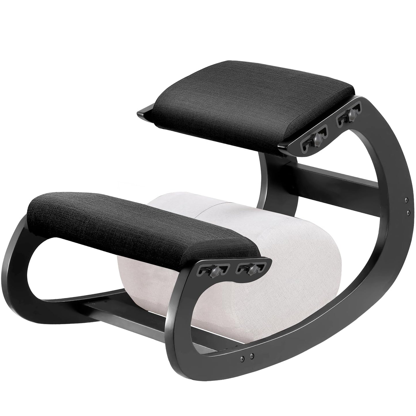 Scaun ergonomic genunchi MallVitally Ajustable din lemn alb