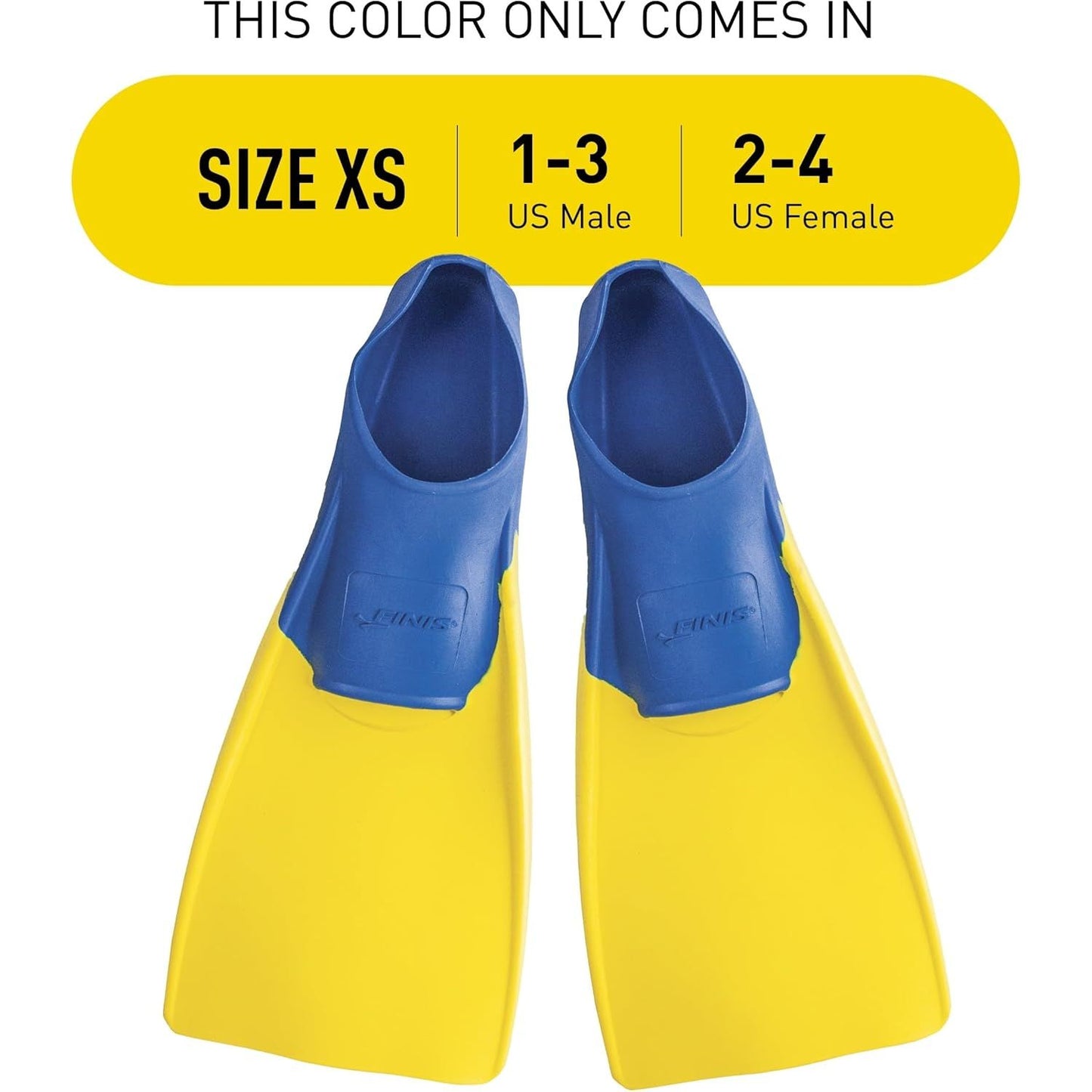 FINIS Long Floating Swim Fins - Training Fins for All Ages - Improves Kick Technique & Body Position