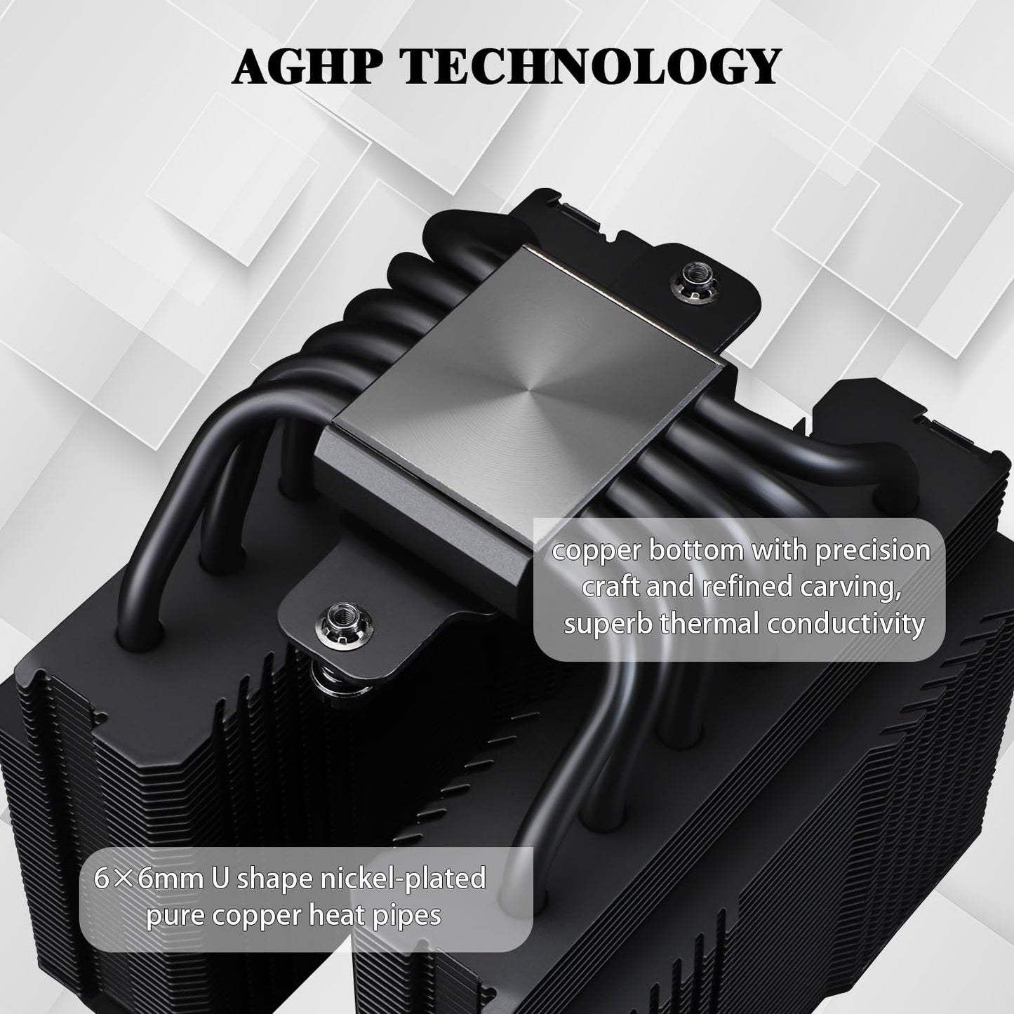 Thermalright Peerless Assassin 120 Mini Black CPU Cooler, 6 Heat Pipes AGHP Technology, with 120mm PWM Fan, 1500RPM Speed, for AMD:AM4 AM5/Intel LGA 1851/1700/1150/1151/1200/2011,PC Cooler
