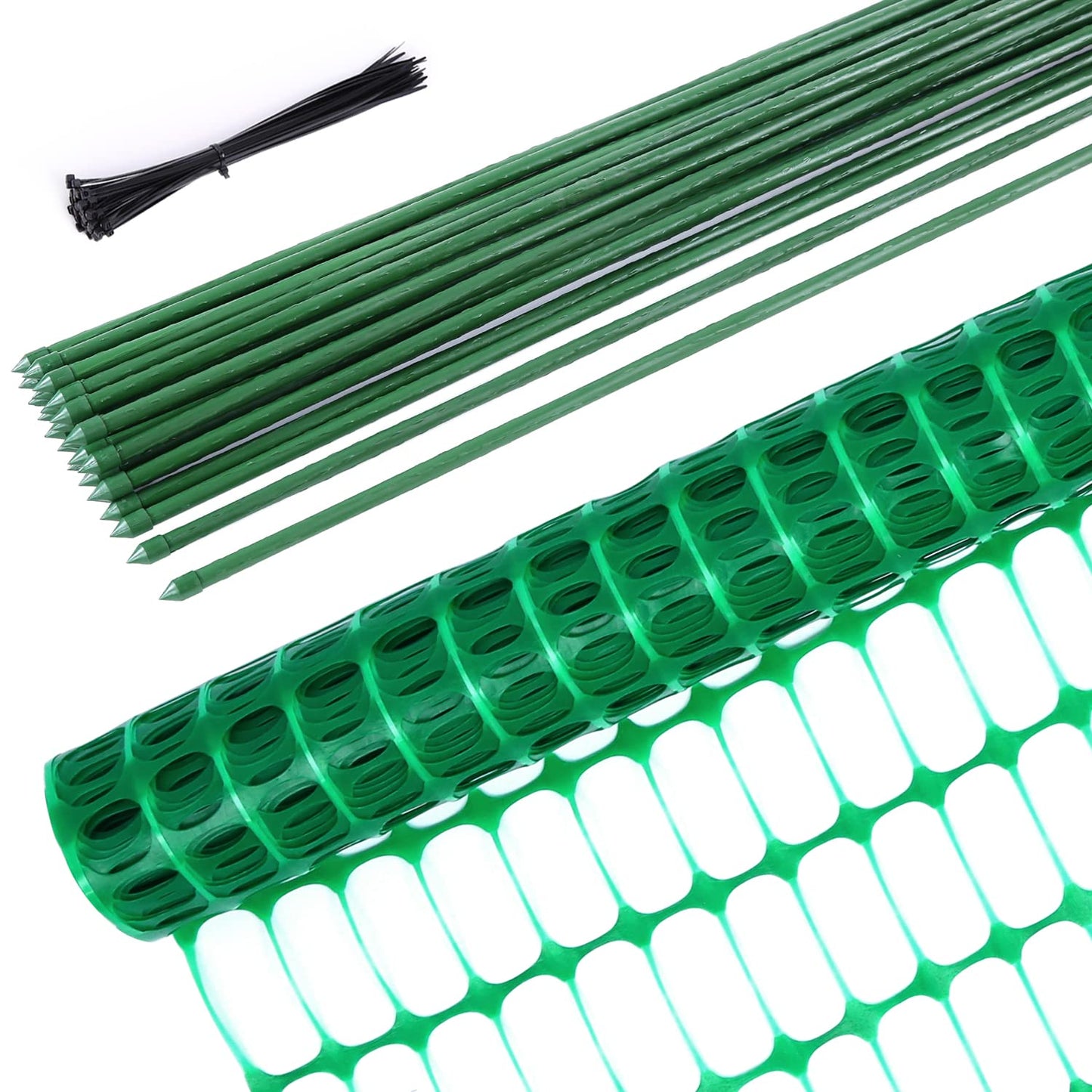 Gard plastic Ohuhu GPF-03 1m x 30m negru, rezistent UV