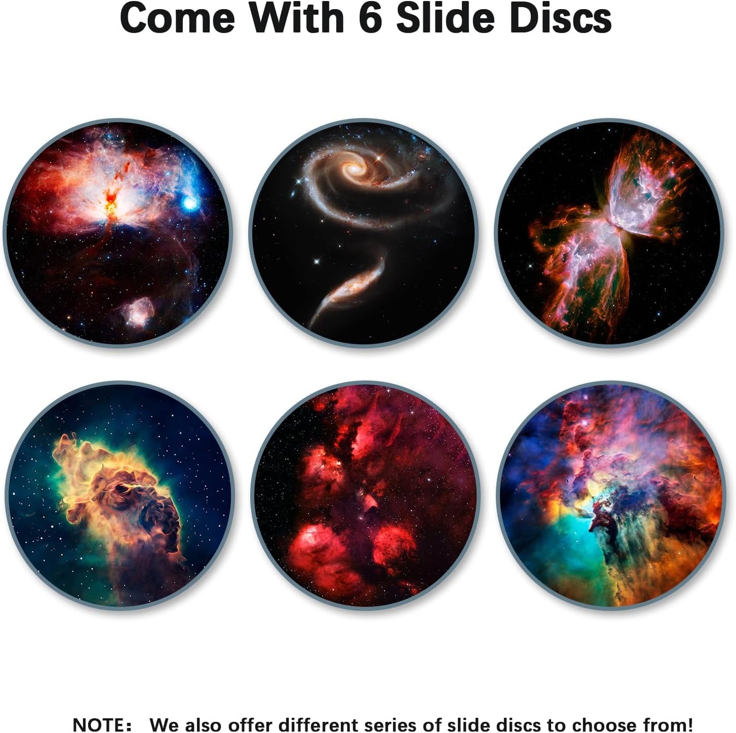 Constellation B: Discs for POCOCO Galaxy Projector, 5K Ultra HD, Semiconductor Lithography (6 discs)