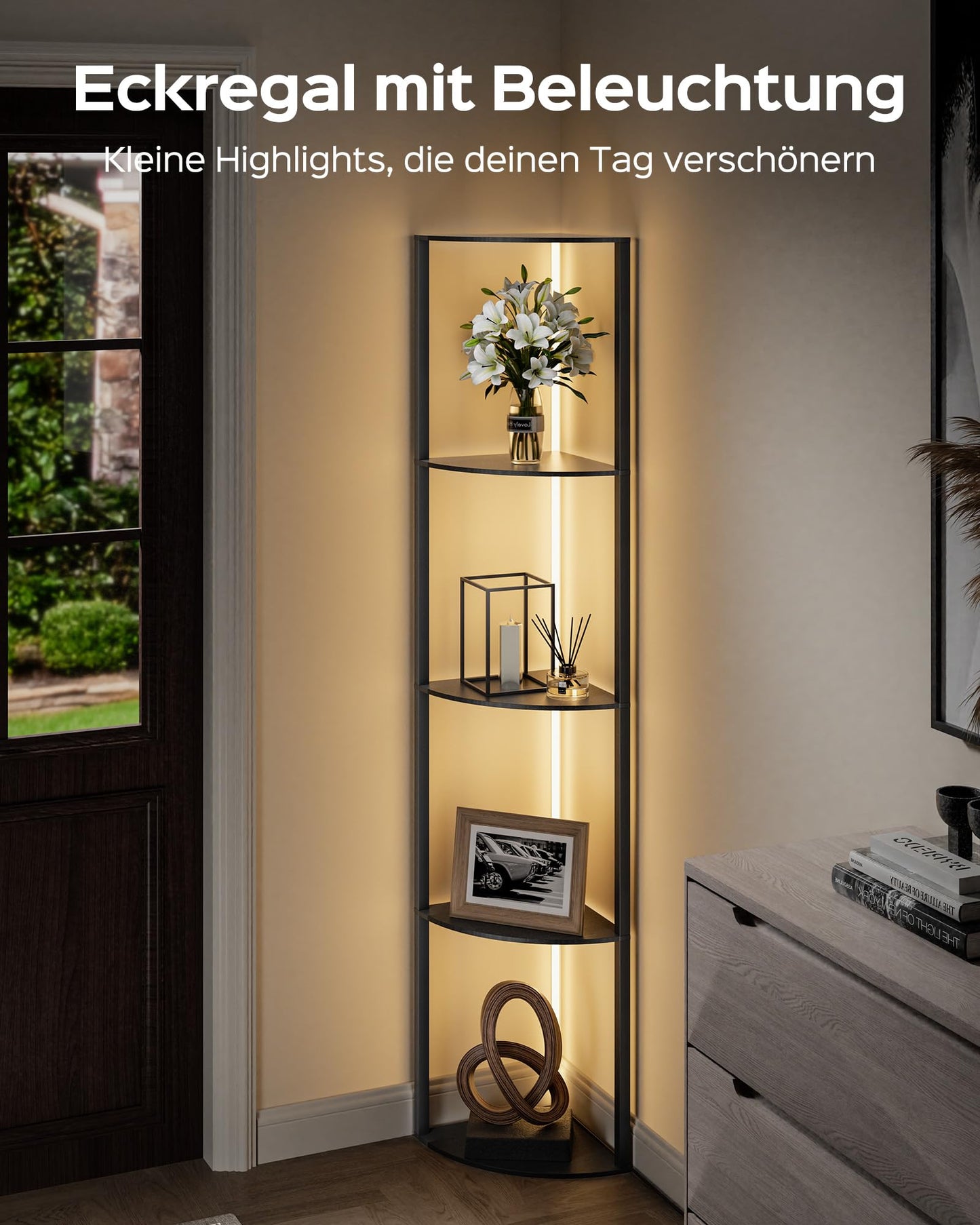 Lampa podea JACKYLED 4-Tier RGB 16 milioane culori control app