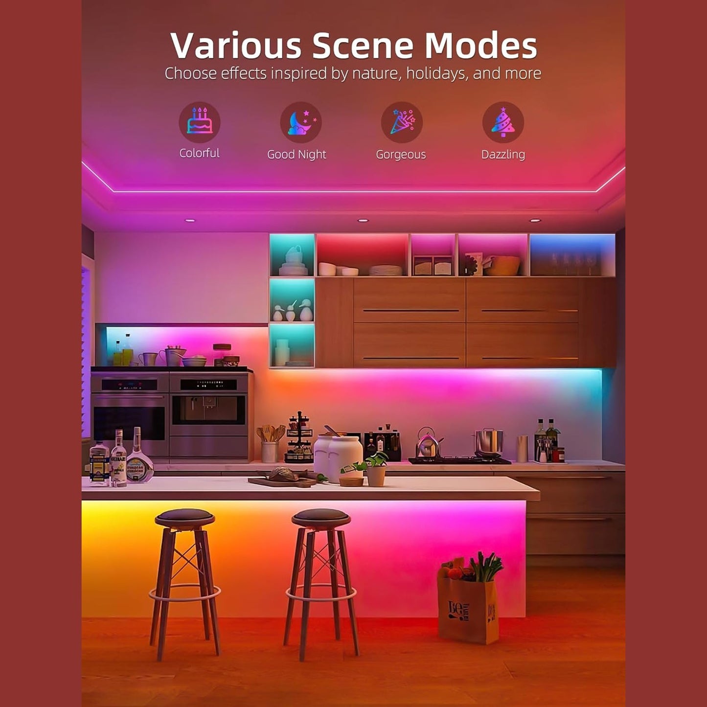 Banda Led Neon Smart Lamomo Diferite Marimi RGB, 24V