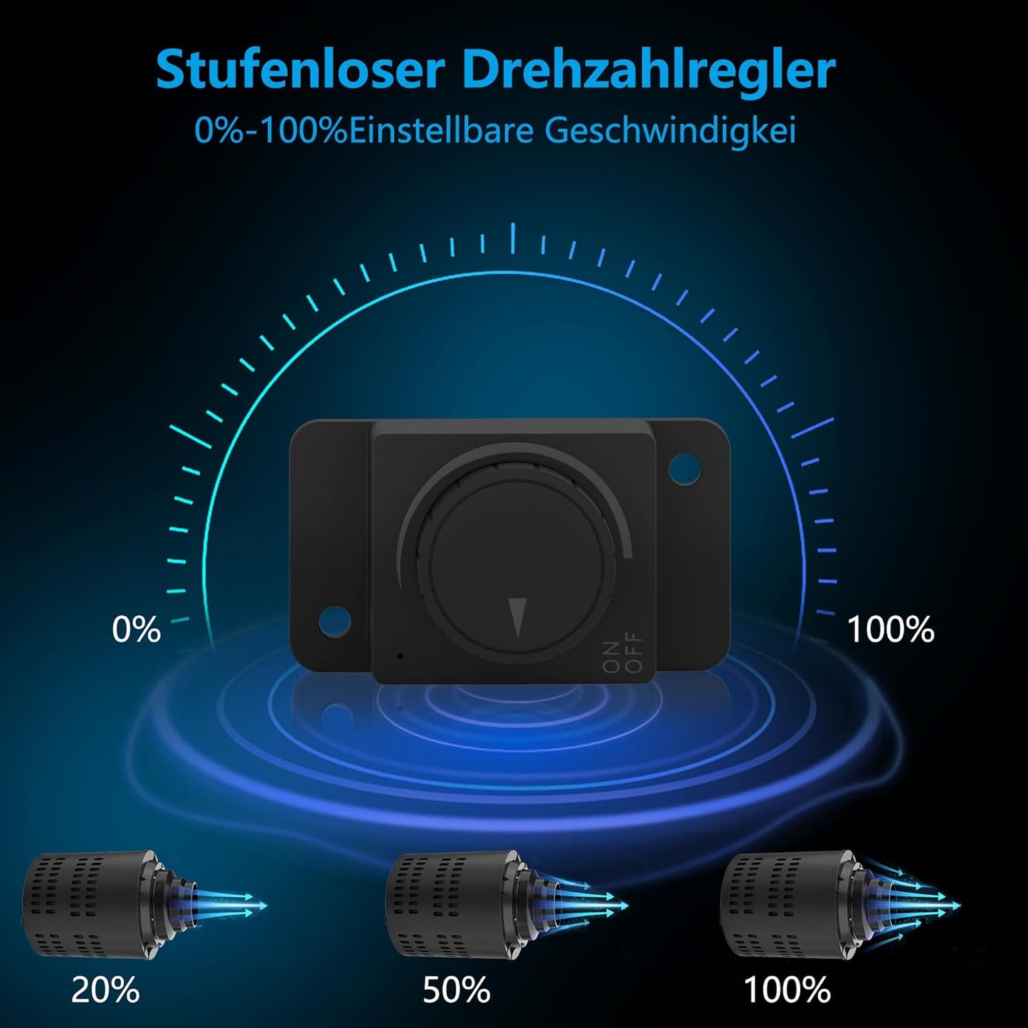 Everkeen Growbox Komplettset, Aktivkohlefilter Grow Ventilator Set 2-in-1 Abluft Rohrventilator 100mm Aktivkohlefilter Grow Lüfter Set mit Drehzahlregler Belüftungssystem für Growbox, Growzelt