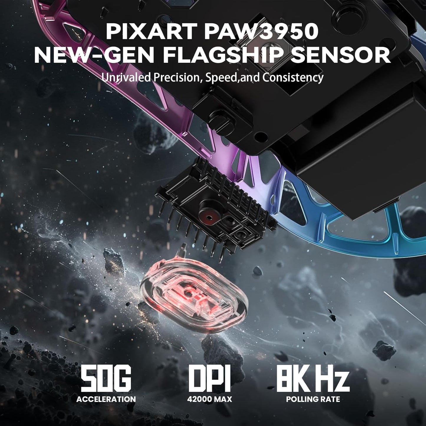 Mouse ATTACK SHARK R2PRO 45g Superlight Magnesium