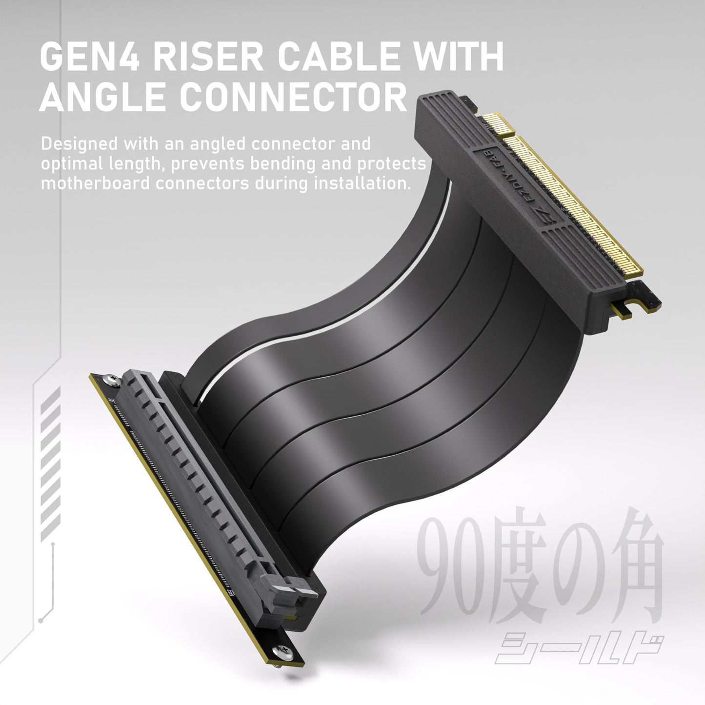EZDIY-FAB Vertical GPU Mount cu Cablu Riser PCIE 4.0 ARGB