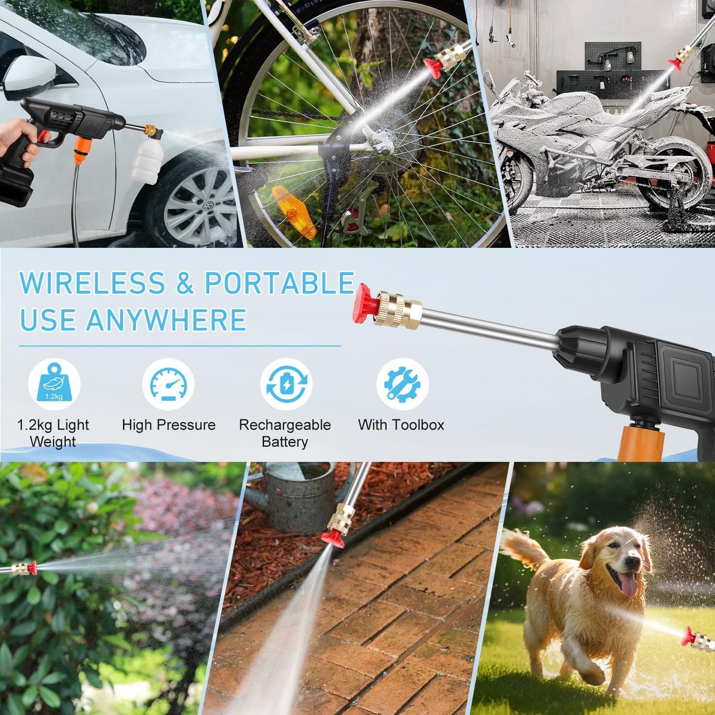 Aparat de Spalat Electric cu Presiune 48V max 90 Bar