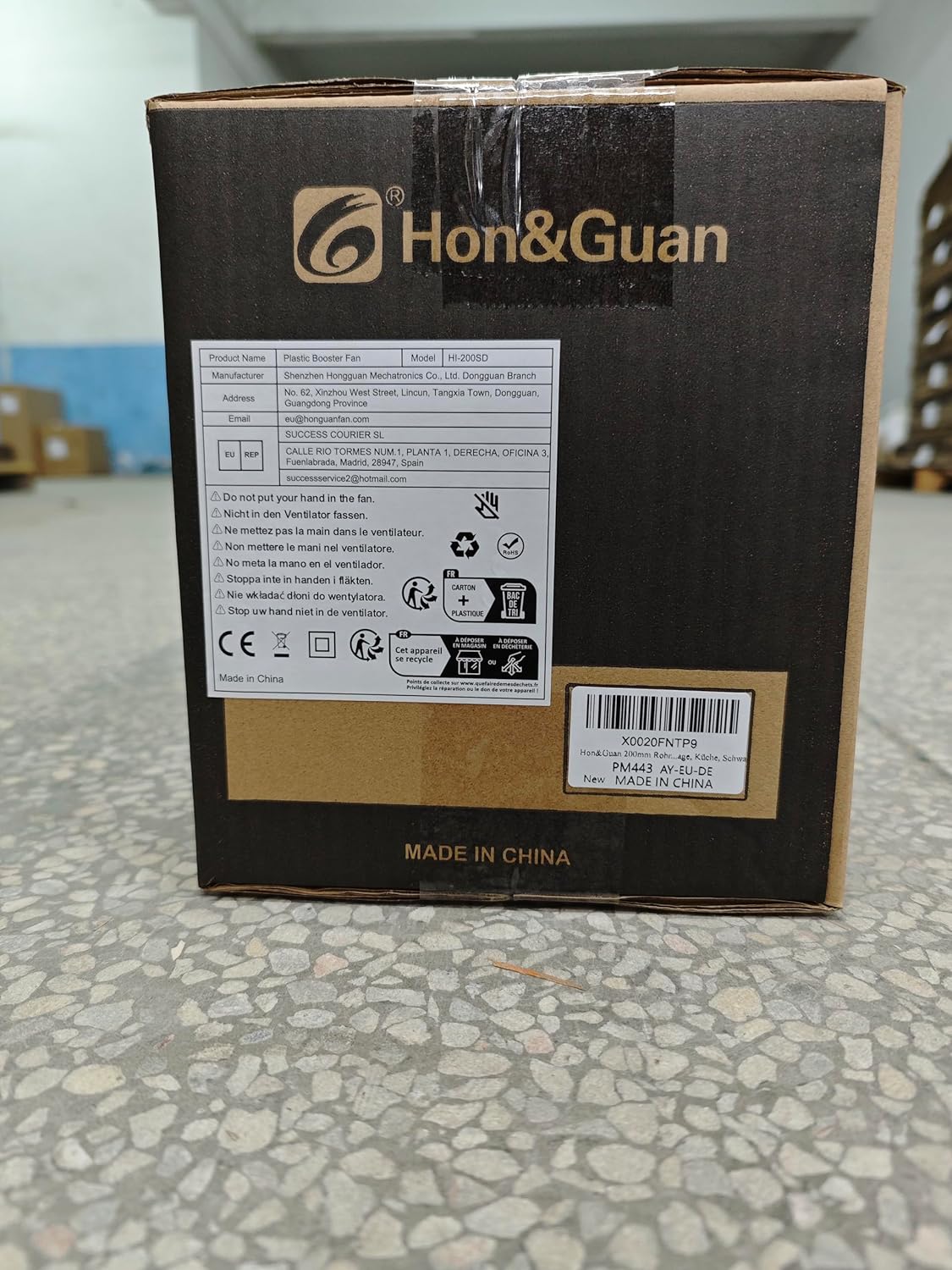 Ventilator tubulatura Hon&Guan 200 mm, reglabil, 1060 m³/h, cu stecher EU – pentru sera, garaj, subsol