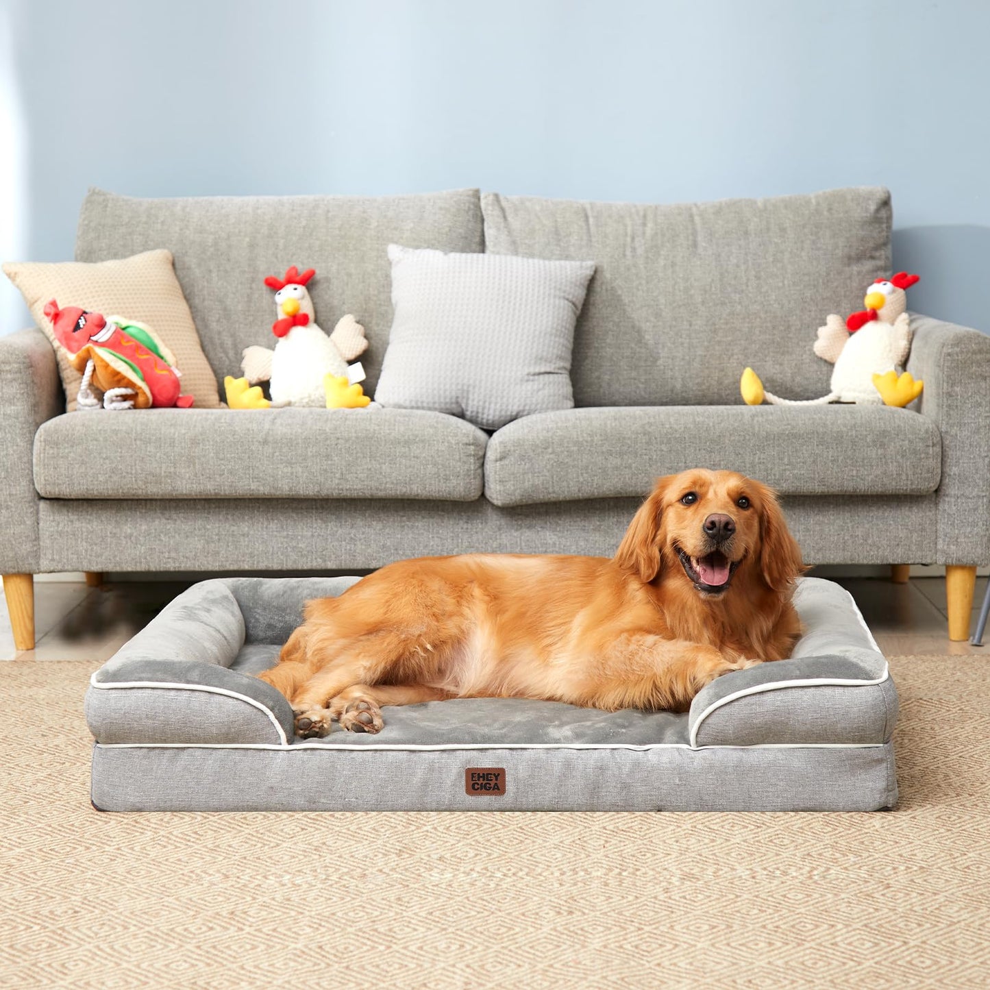 Pat caini EHEYCIGA Orthopedic Dog Sofa13M-DE Memory Foam 76x51cm