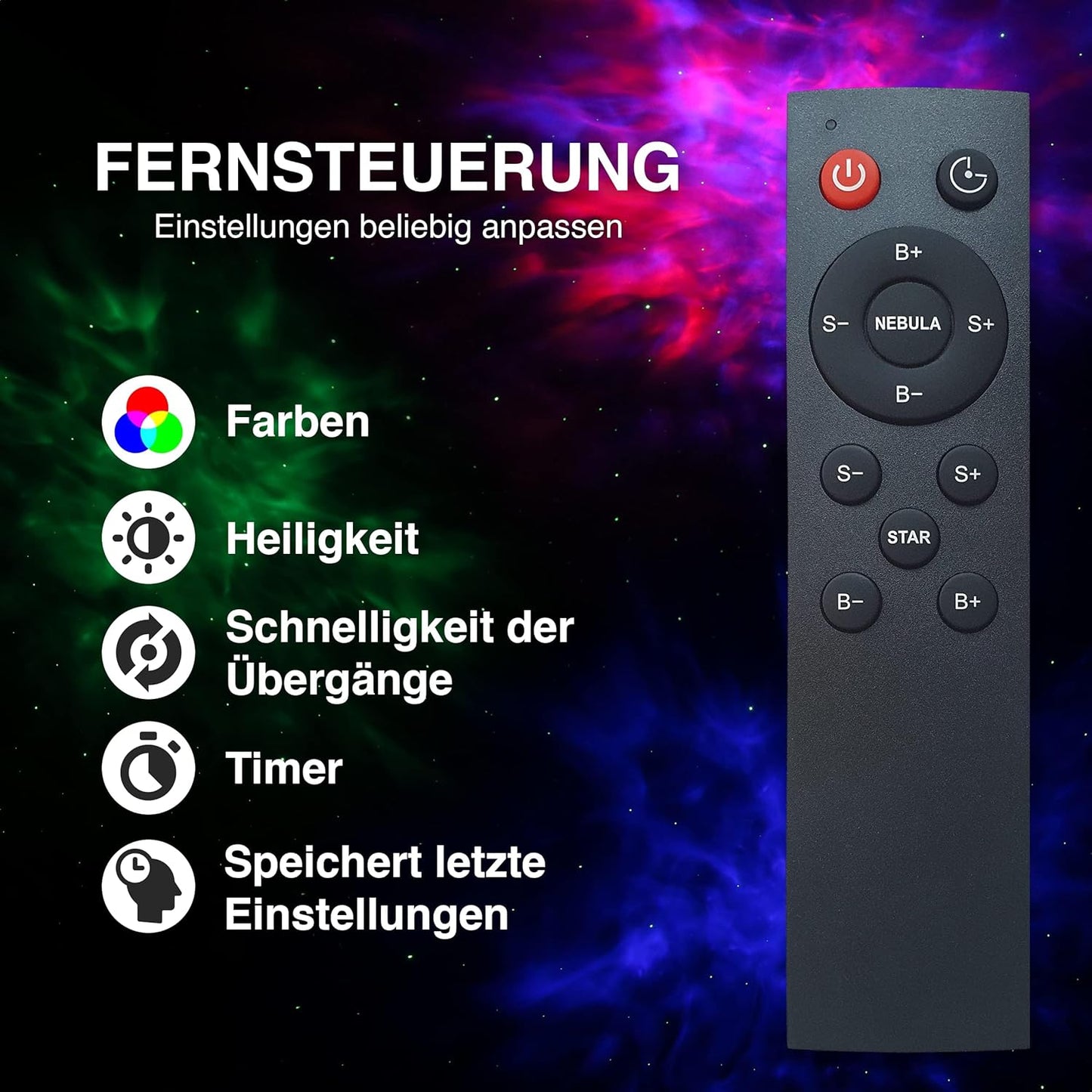 SWIFTVEIN Astronaut LED Starry Sky Projector, Galaxy Light with Remote Control and Timer, Star Projector Kids and Adults, Smart Star Projector White