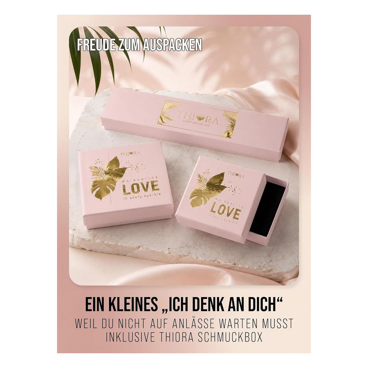 Bratara cu zale THIORA din otel inoxidabil, Statement - Rose Gold