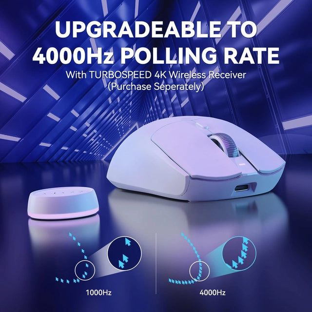 Mouse Gaming Wireless ATTACK SHARK AJAZZ AJ139PRO 4K – Superlight 65g