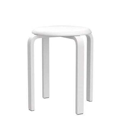 Set 4 scaune dining IBUYKE, din lemn, suprapozabile, cu talpa antiderapanta, ideale pentru bucatarie, sala mese sau pub, alb, model RF-717-4