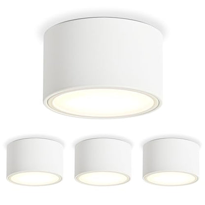 Spoturi LED aplicate GX53 6W 4000K 550lm KYOTECH, alb mat, 4 buc