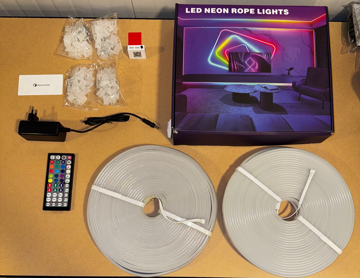Banda LED Neon Smart LETIANPAI Diferite Marimi – Banda LED RGB IP65, App/Telecomanda, Music Sync