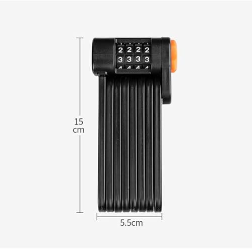 Lacat pliabil bicicleta 85 cm + suport montaj - High Security, compact si robust