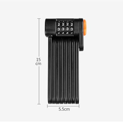 Lacat pliabil bicicleta 85 cm + suport montaj - High Security, compact si robust