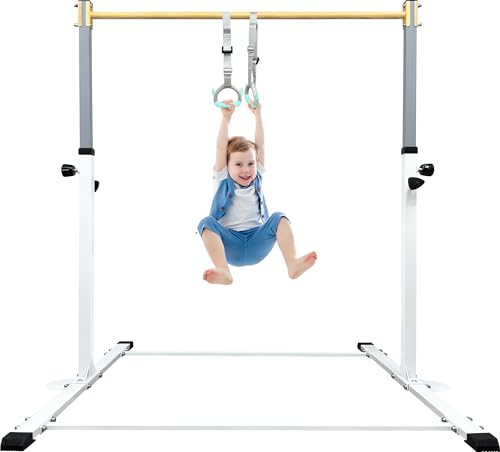 Bara gimnastica copii HomeSun, reglabila 90-150 cm, 100 kg