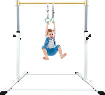 Bara gimnastica copii HomeSun, reglabila 90-150 cm, 100 kg