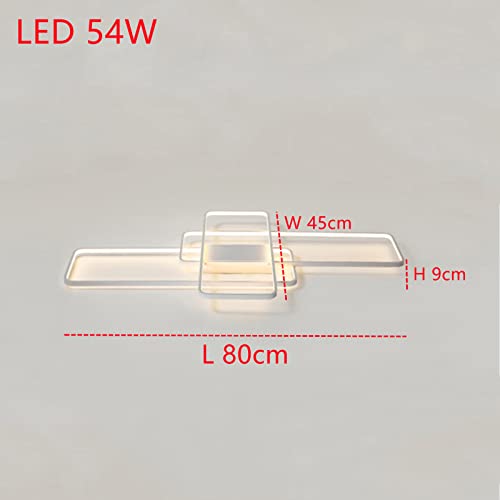 Plafoniera LED dimabila cu telecomanda 3 rame + functie night light