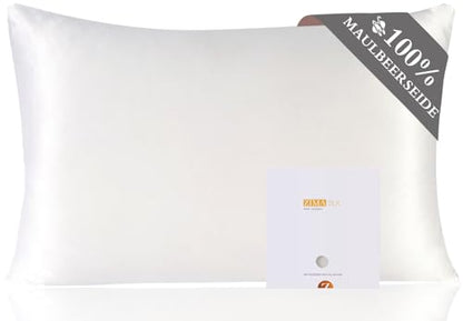 Fata de perna 50x70 cm ZIMASILK din matase Mulberry 19 Momme, fermoar ascuns